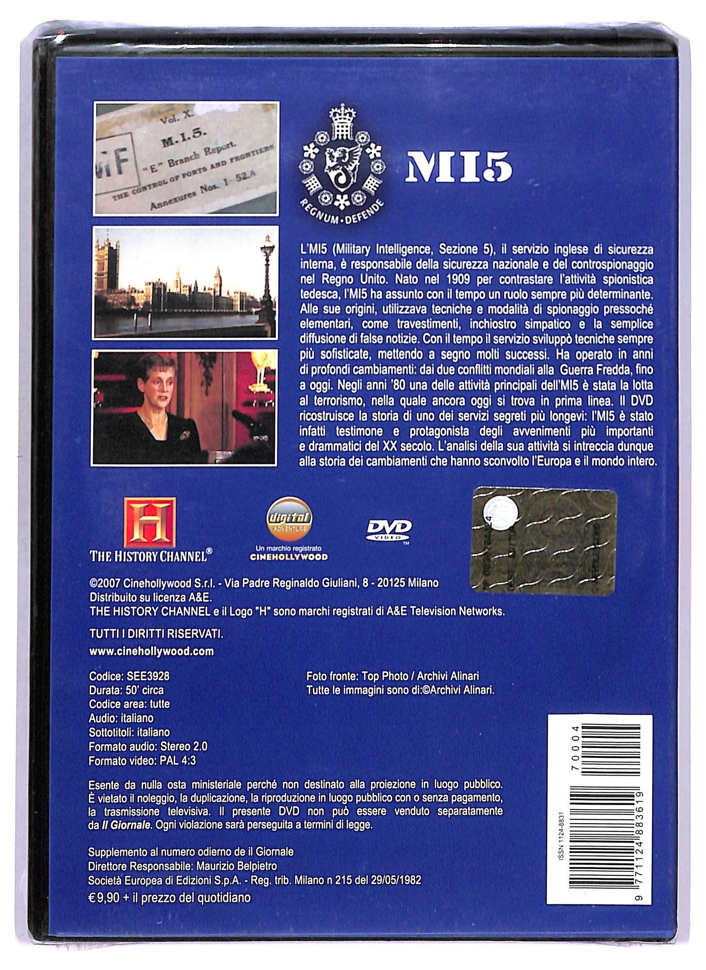 EBOND Intelligence - M15  EDITORIALE DVD D771940