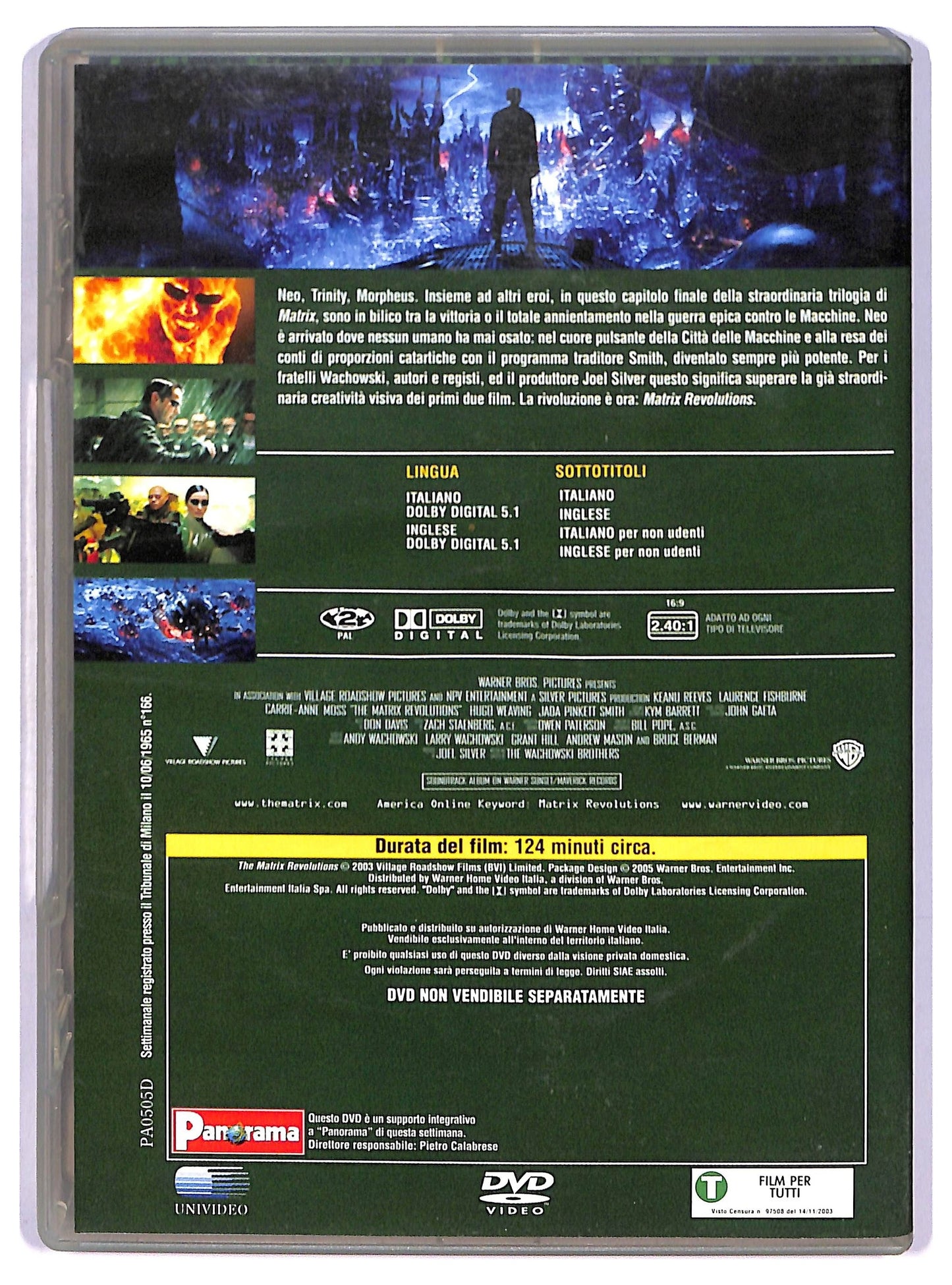 EBOND Matrix Revolutions EDITORIALE DVD D772022