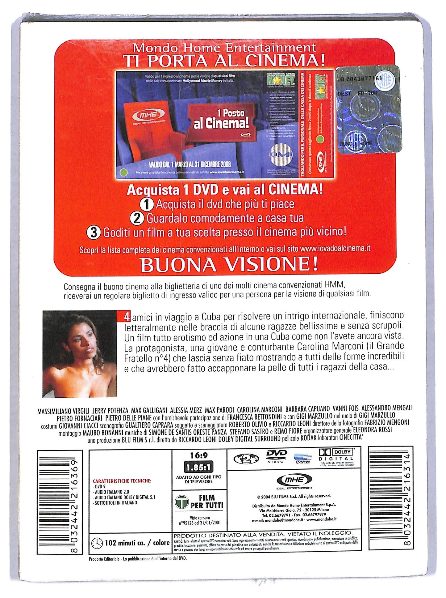 EBOND Intrigo a Cuba EDITORIALE SLIPCASE DVD D772156