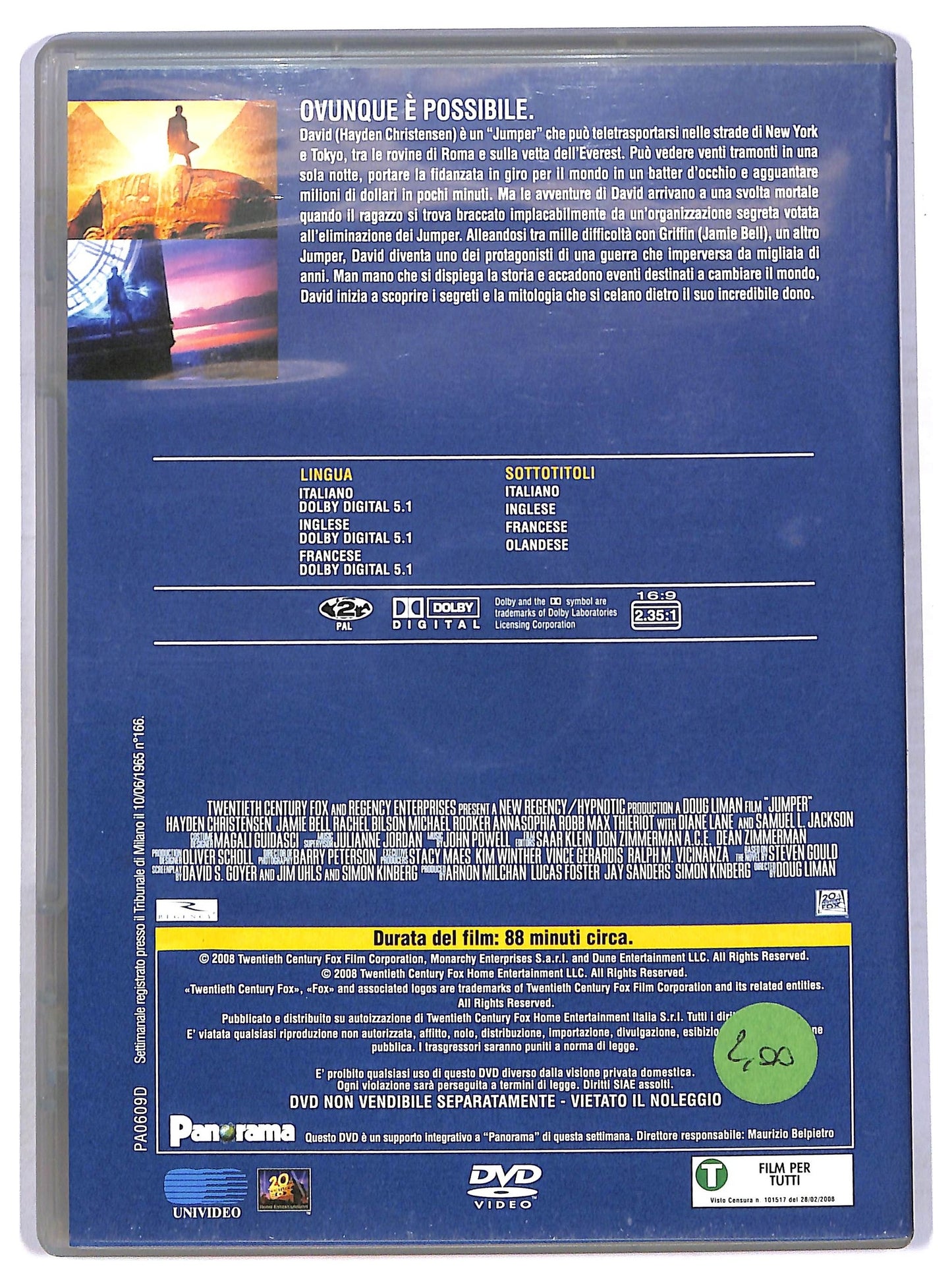 EBOND Jumper - Senza Confini  DVD  Editoriale D772413