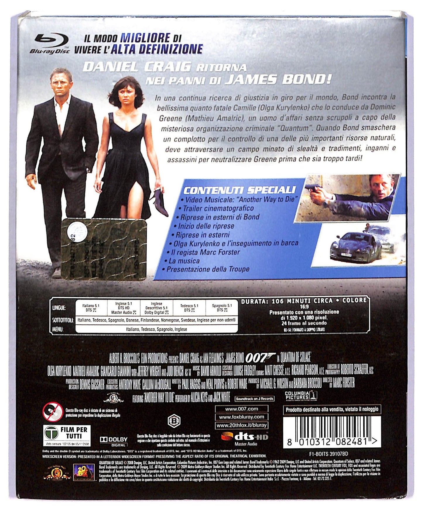 EBOND Quantum of Solance Slipcase BLURAY D772503