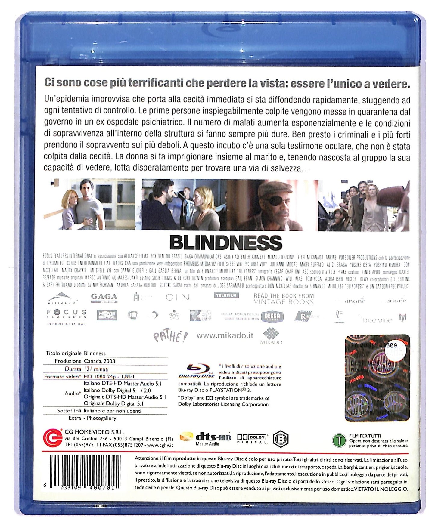 EBOND Blindness Cecita BLURAY D772526