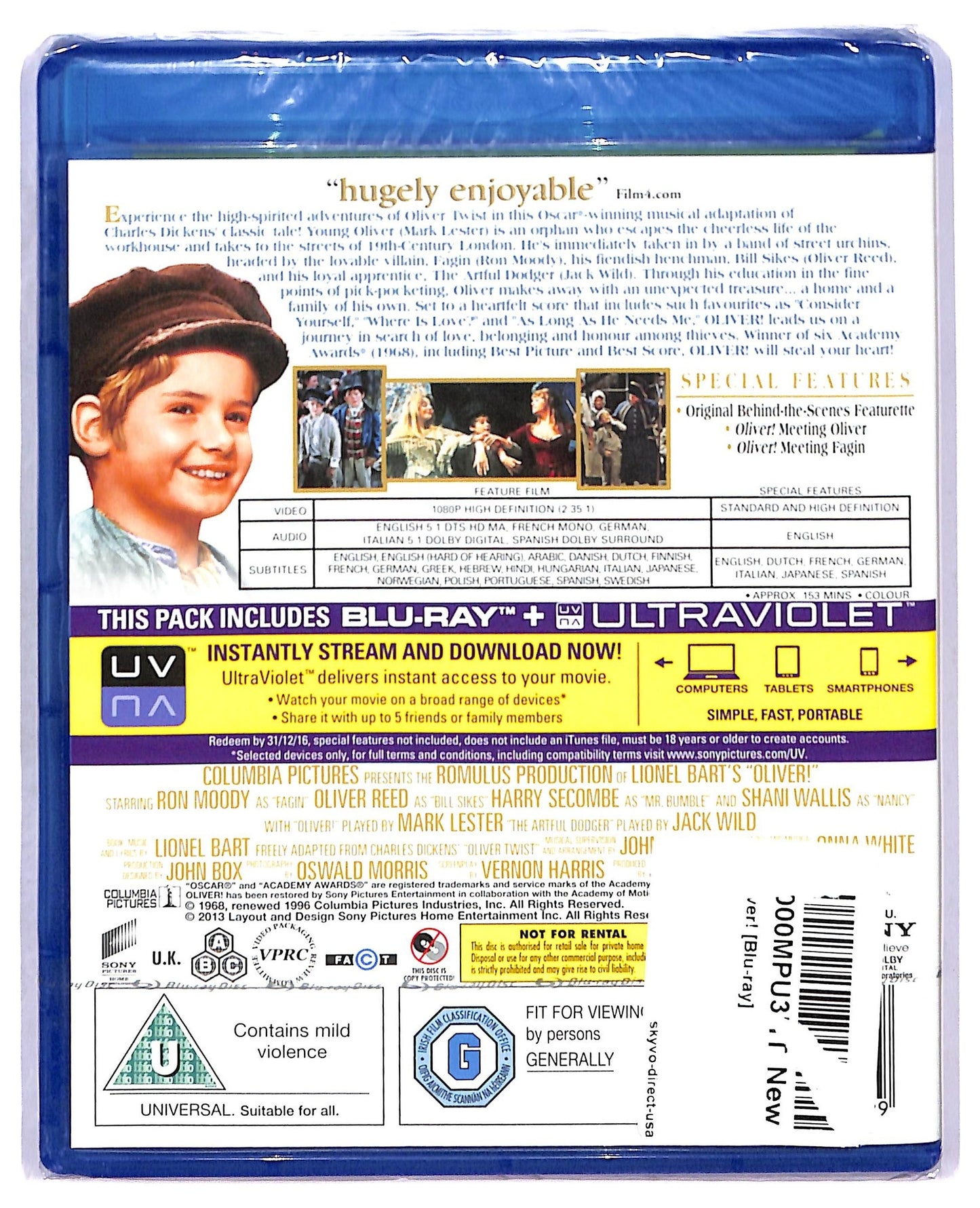 EBOND Oliver! BLURAY BLURAY BLURAY D772625