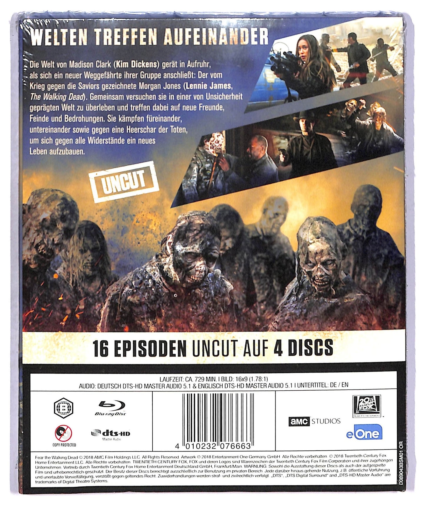 EBOND Fear the Walking Dead - Die komplette vierte Staffel - Uncut  BLURAY  BLURAY BLURAY D772628