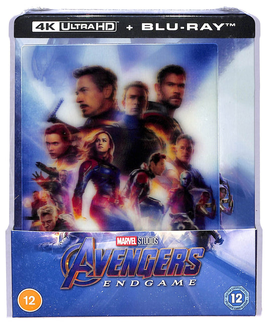 EBOND Avengers Endgame 4K ULTRA HD + BLURAY Lenticular  Steelbook - UK Edition BLURAY D772663