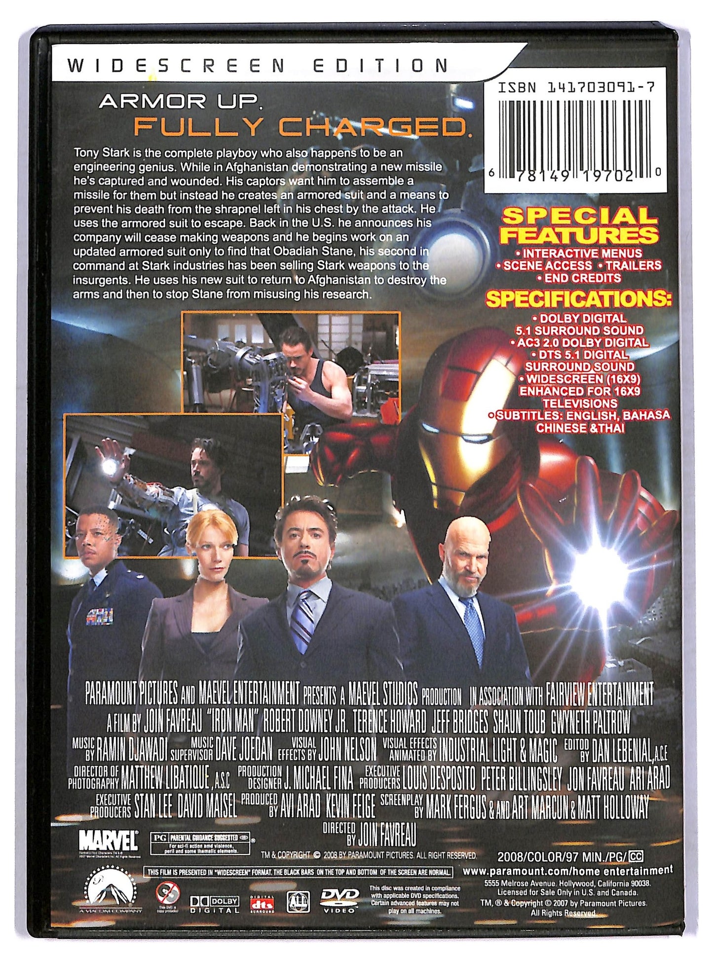 EBOND Iron Man UK Version DVD D772865