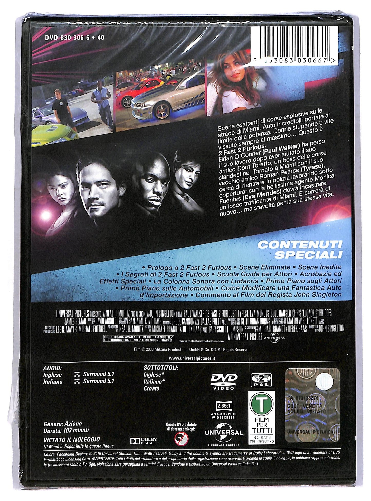 EBOND 2 Fast 2 Furious DVD D773036