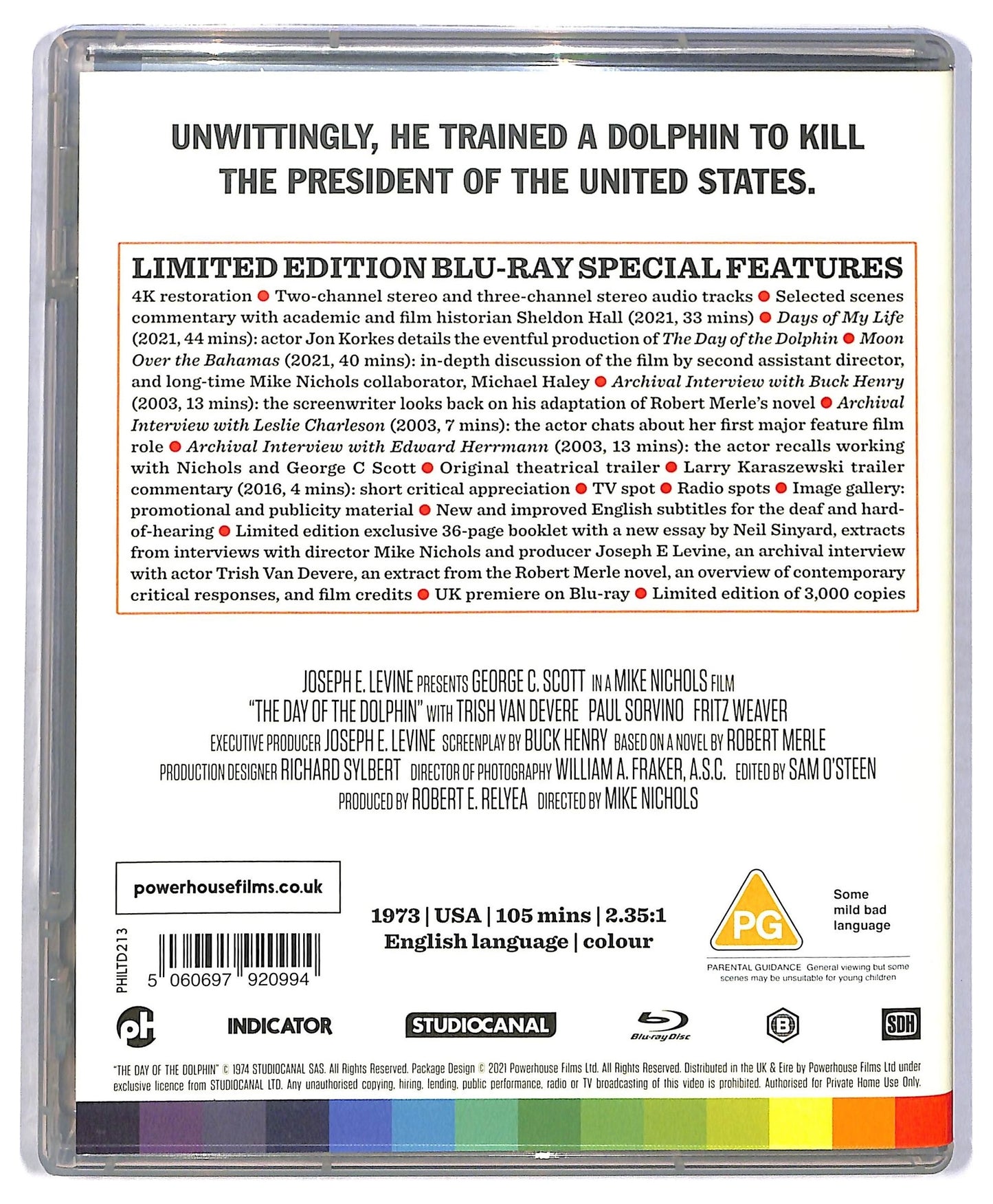 EBOND The Day of the Dolphin Limited Edition BLURAY BLURAY BLURAY D773456