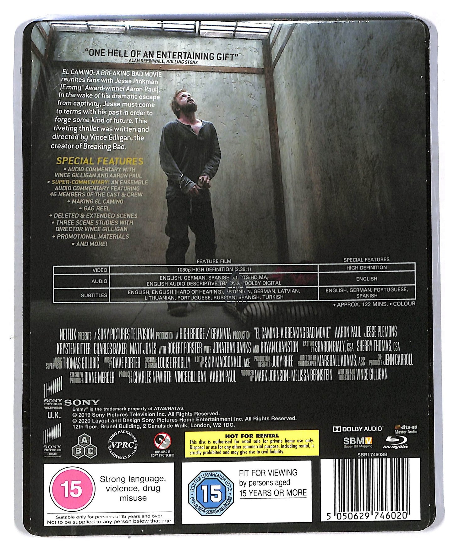 EBOND El Camino A Breaking Bad Movie Limided Edition BLURAY BLURAY BLURAY D773516