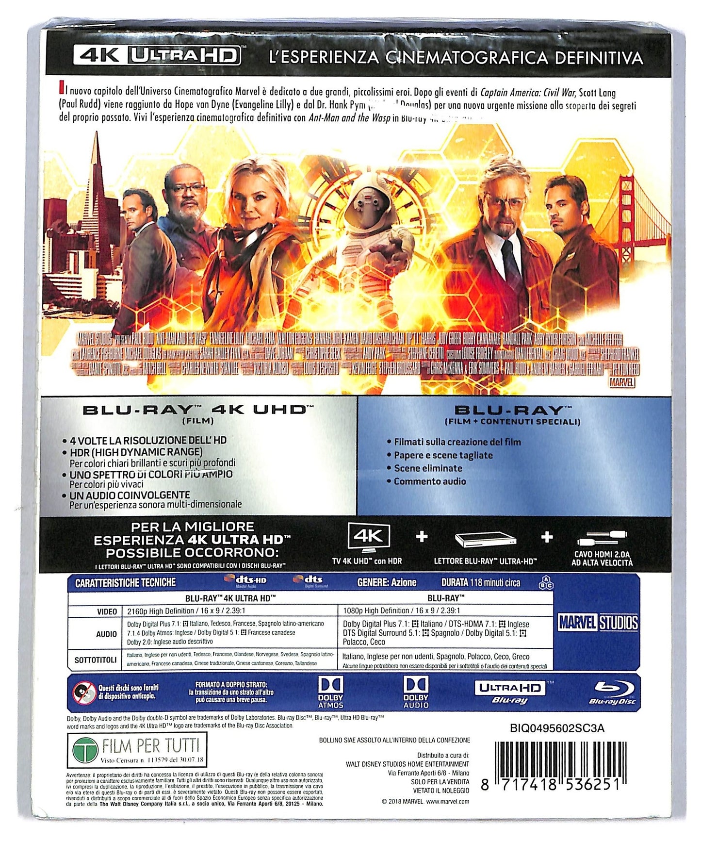 EBOND Ant-man And The Wasp 4k Ultra Hd + BLURAY D773537