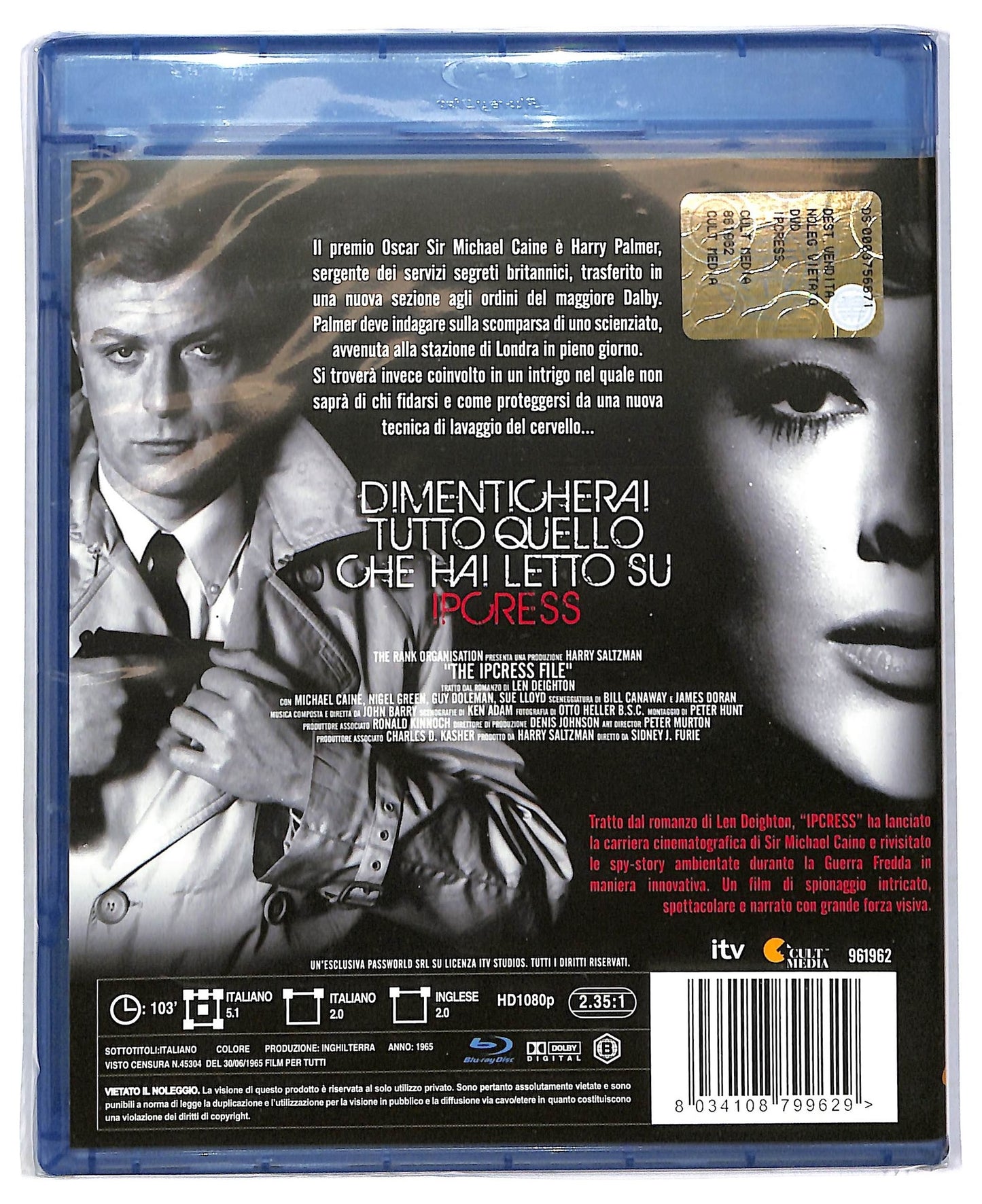 EBOND Ipcress BLURAY BLURAY BLURAY D773565