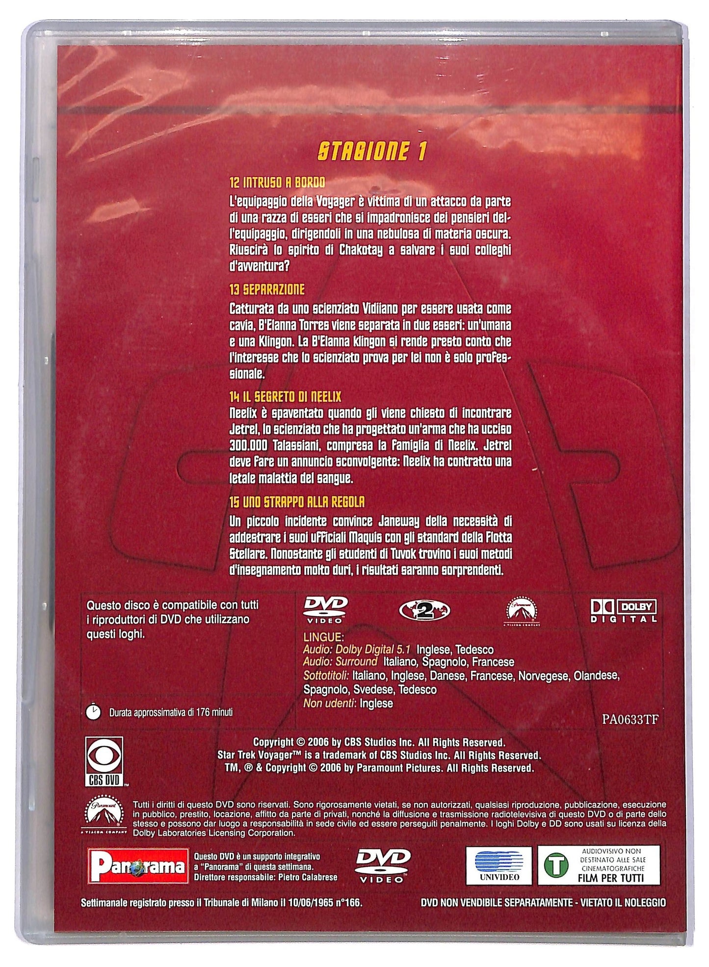 EBOND Star trek voyager stagione 1 disco 4 EDITORIALE DVD D773730