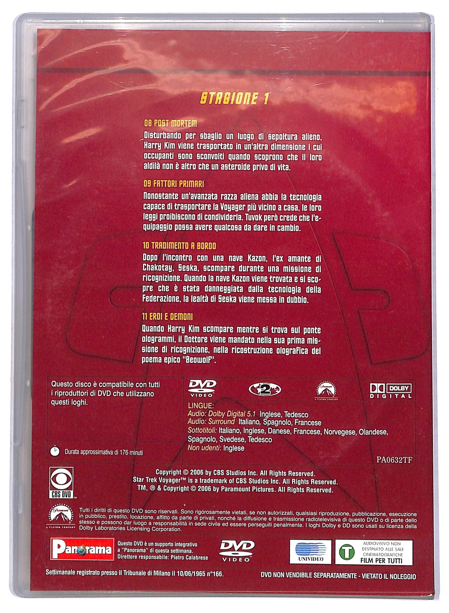 EBOND Star Trek: Voyager Stagione 1 Volume 3 EDITORIALE  DVD D773731