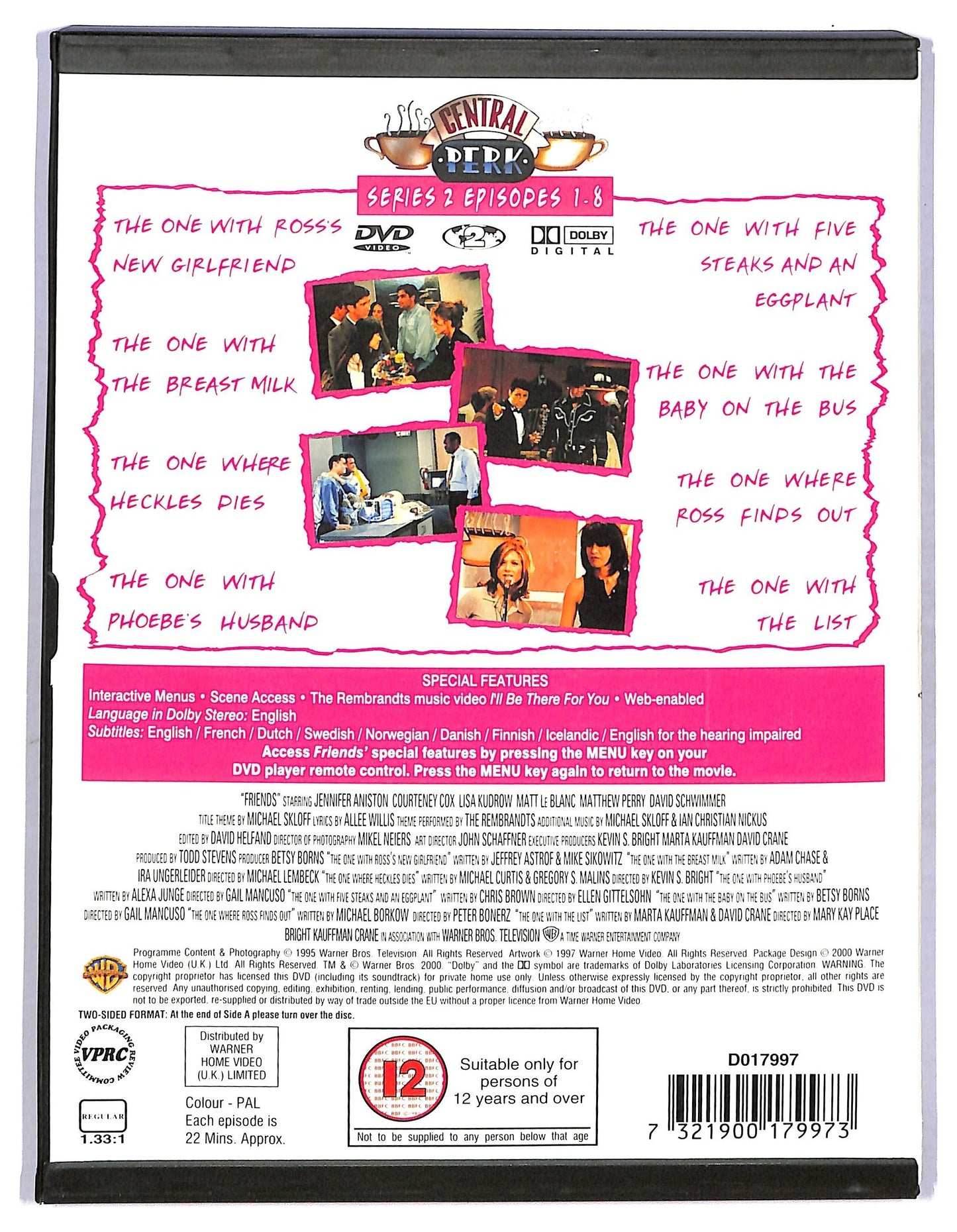 EBOND Friends serie 2 episodi 1 - 8 - NO ITA DVD D773733