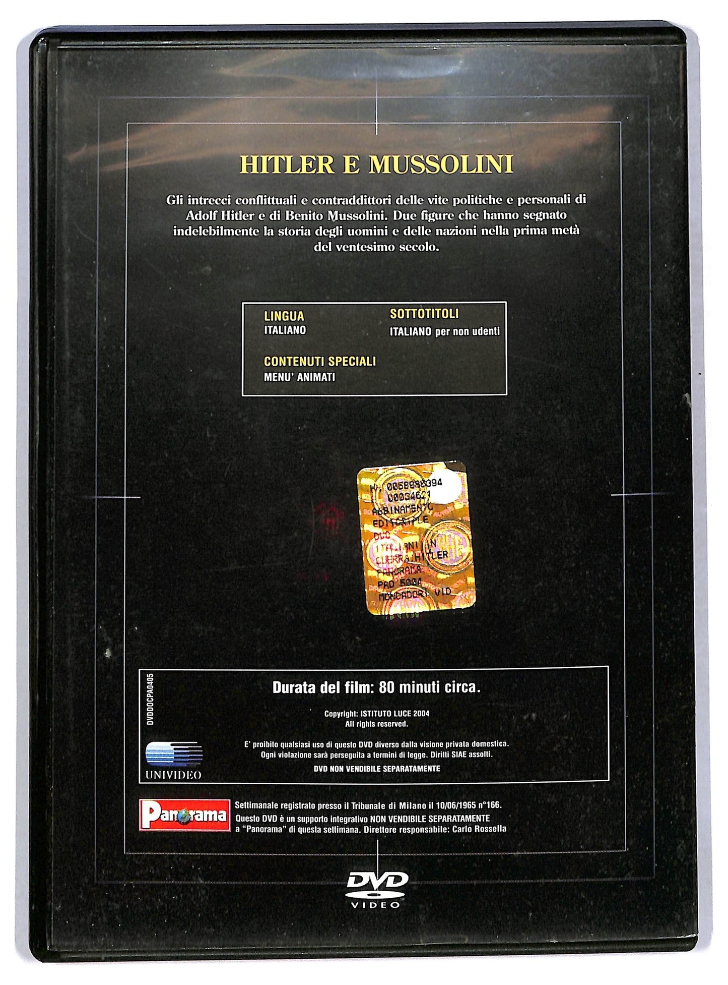 EBOND Gli Italiani In Guerra - Hitler e Mussolini Vol.5 EDITORIALE DVD D773924