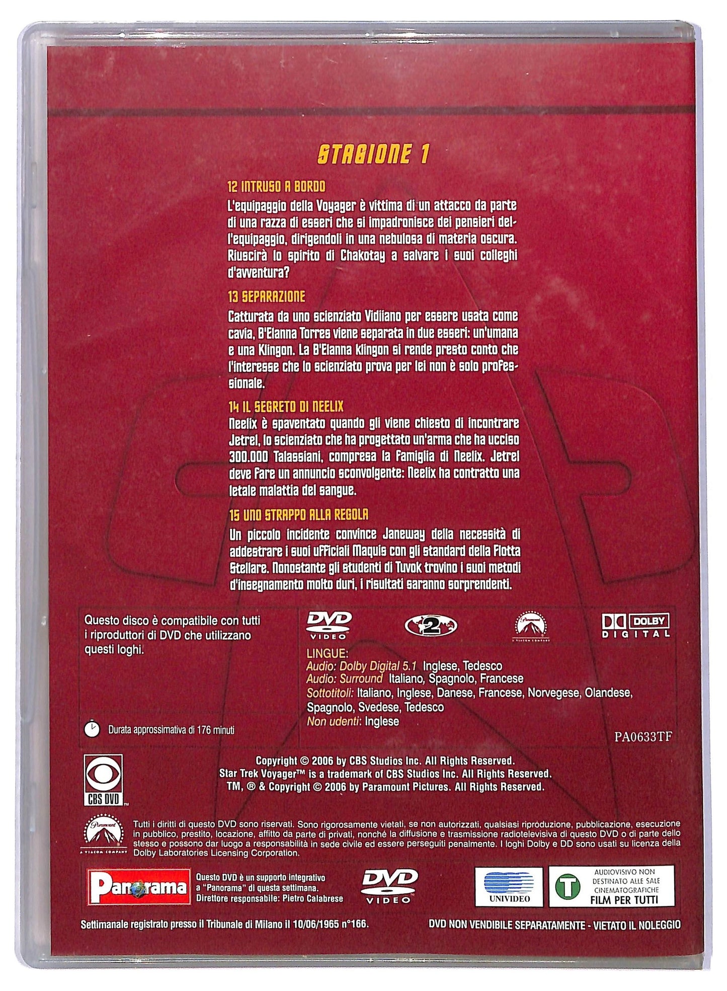 EBOND Star trek voyager stagione 1 disco 4 EDITORIALE DVD D774245