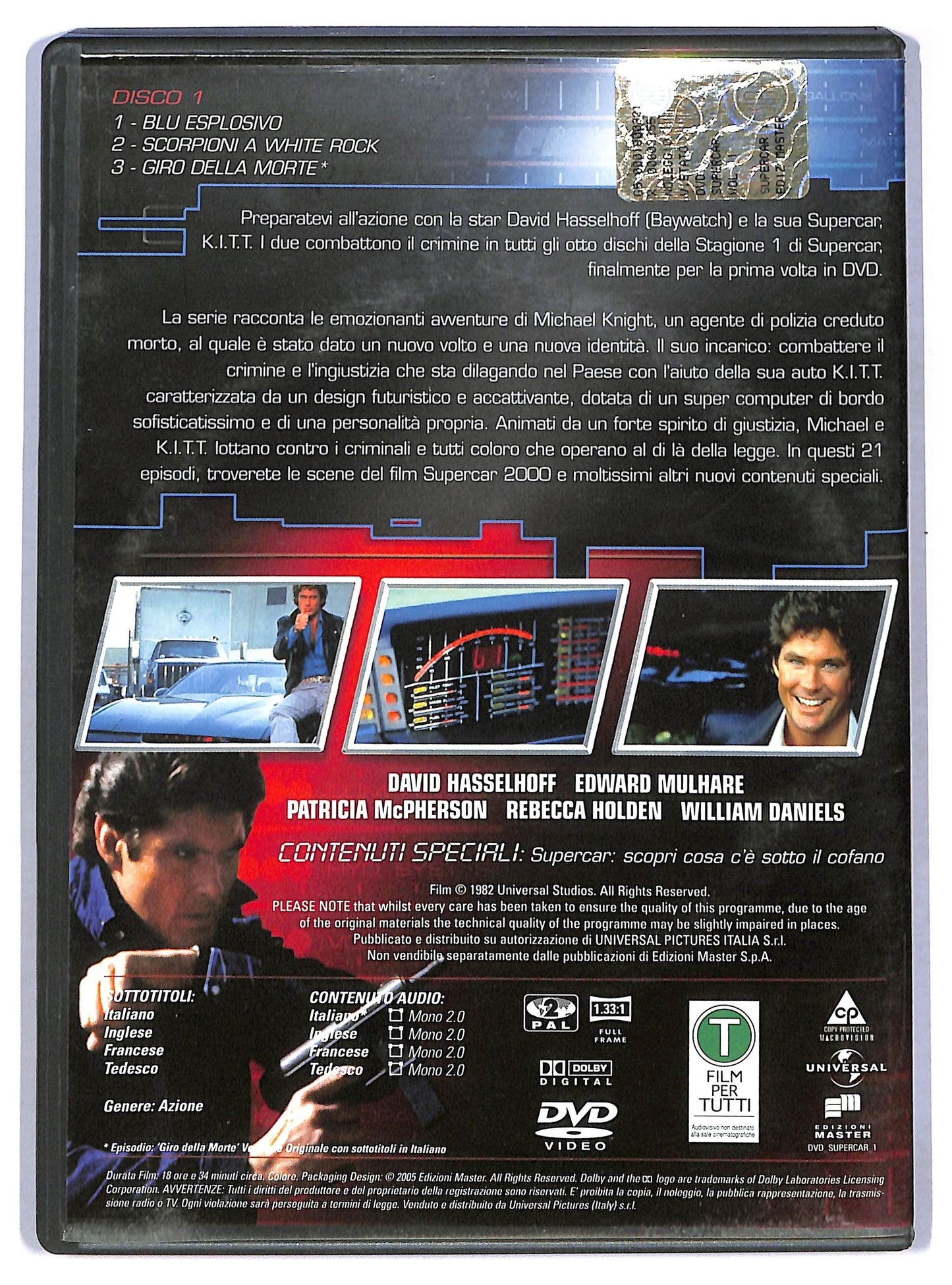 EBOND Supercar Volume 1 EDITORIALE  DVD D774350