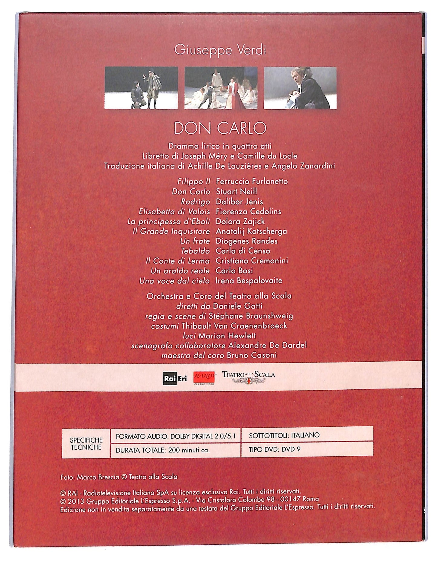EBOND Viva Verdi 1813 - 2013 Don Carlo vol.4  EDITORIALE  DVD D774367