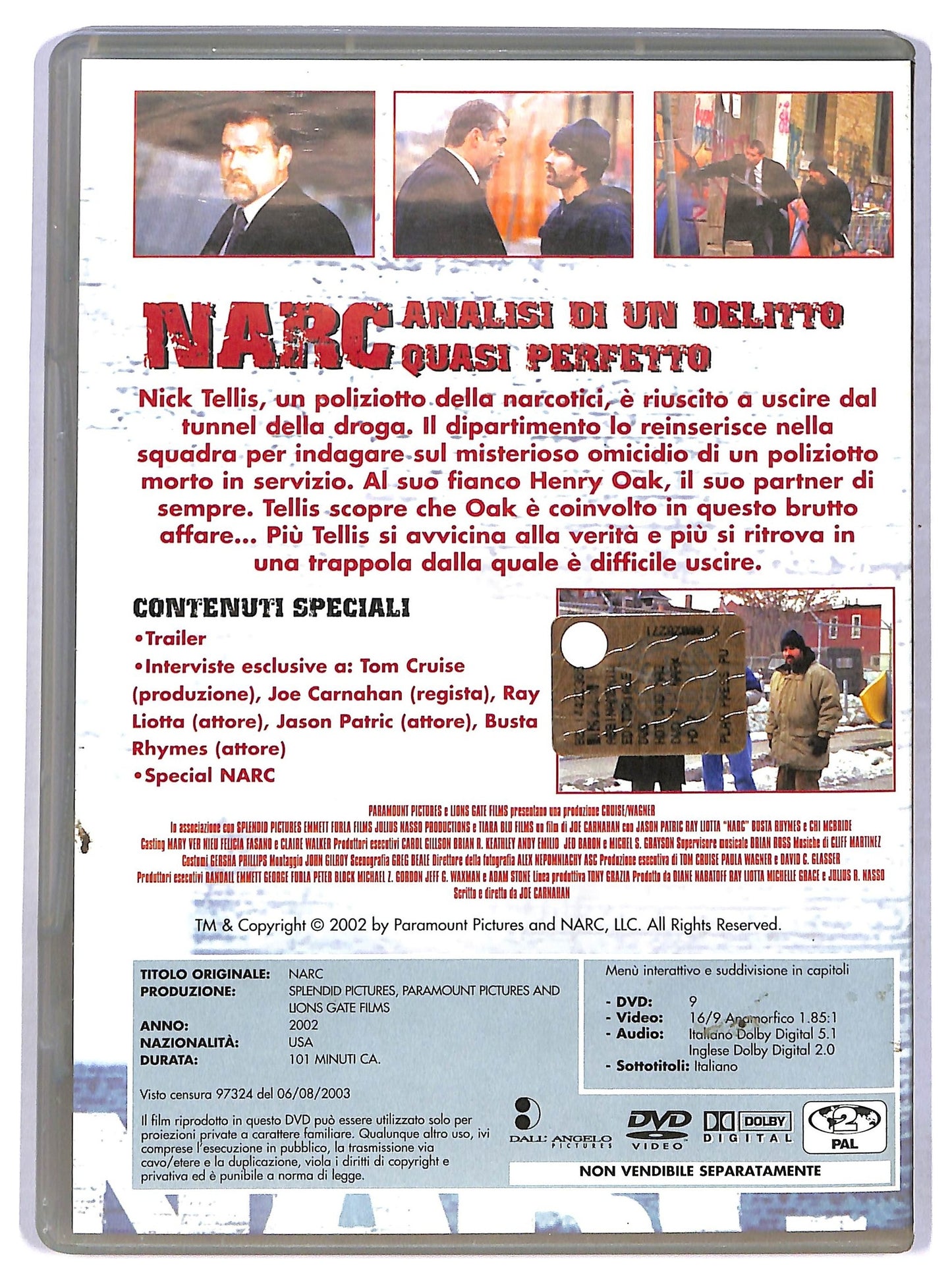 EBOND Narc - Analisi di un delitto  EDITORIALE DVD D774428
