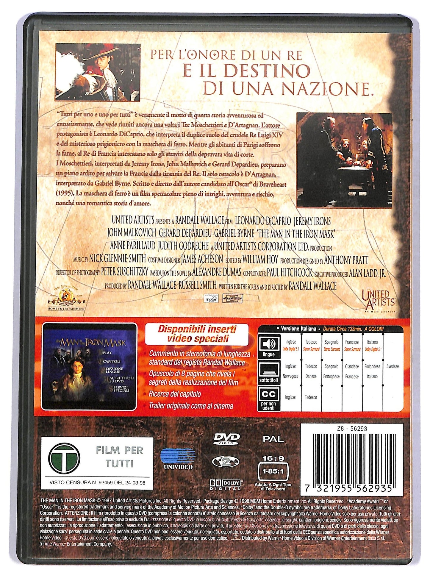 EBOND La maschera di ferro  NOLEGGIO DVD D774613