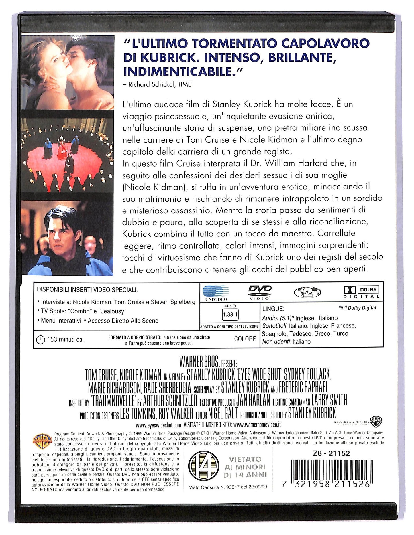 EBOND Eyes Wide Shut SNAPPER DVD D774962