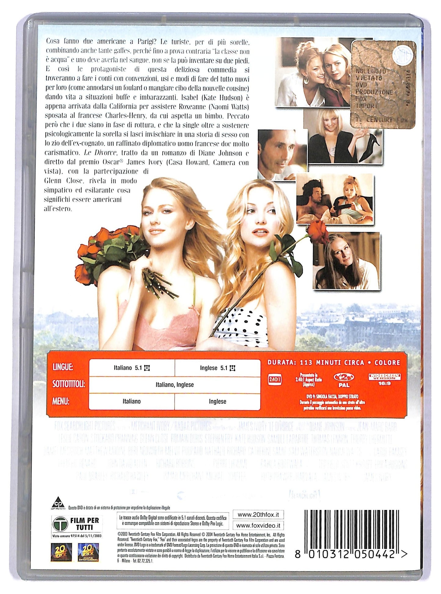EBOND Le Divorce  DVD D775160
