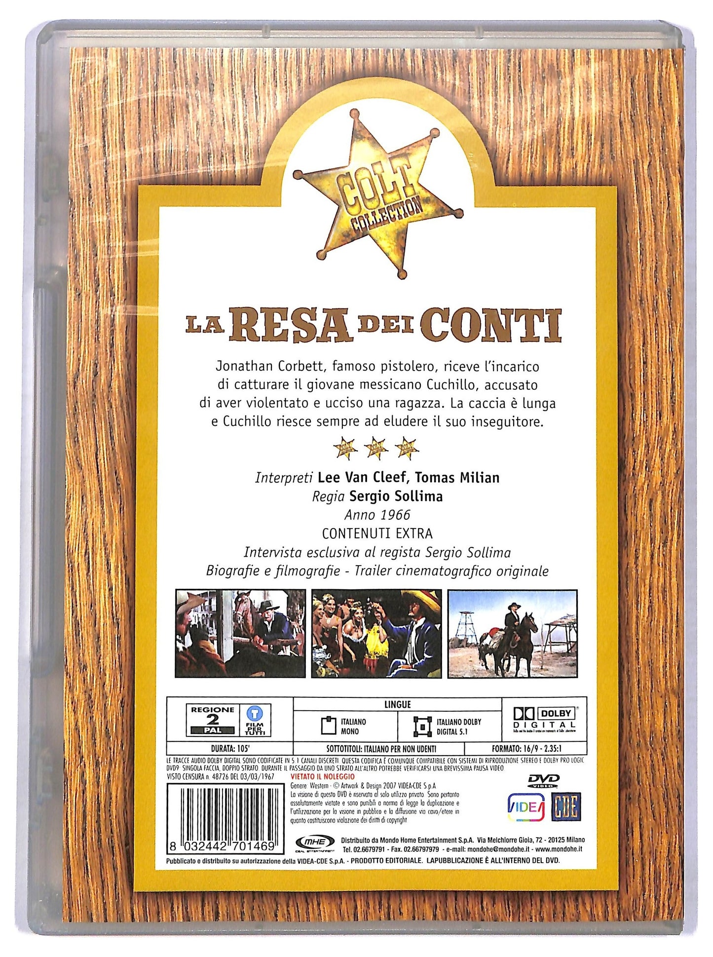 EBOND La Resa Dei Conti  EDITORIALE DVD D775216