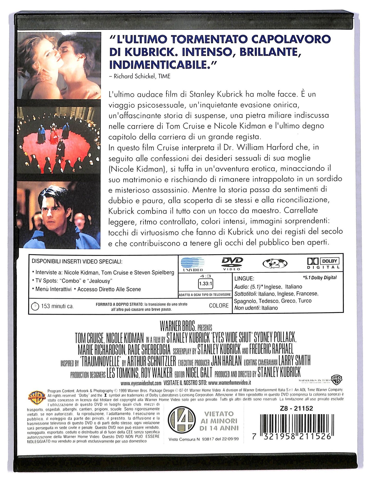 EBOND Eyes Wide Shut SNAPPER DVD D775351