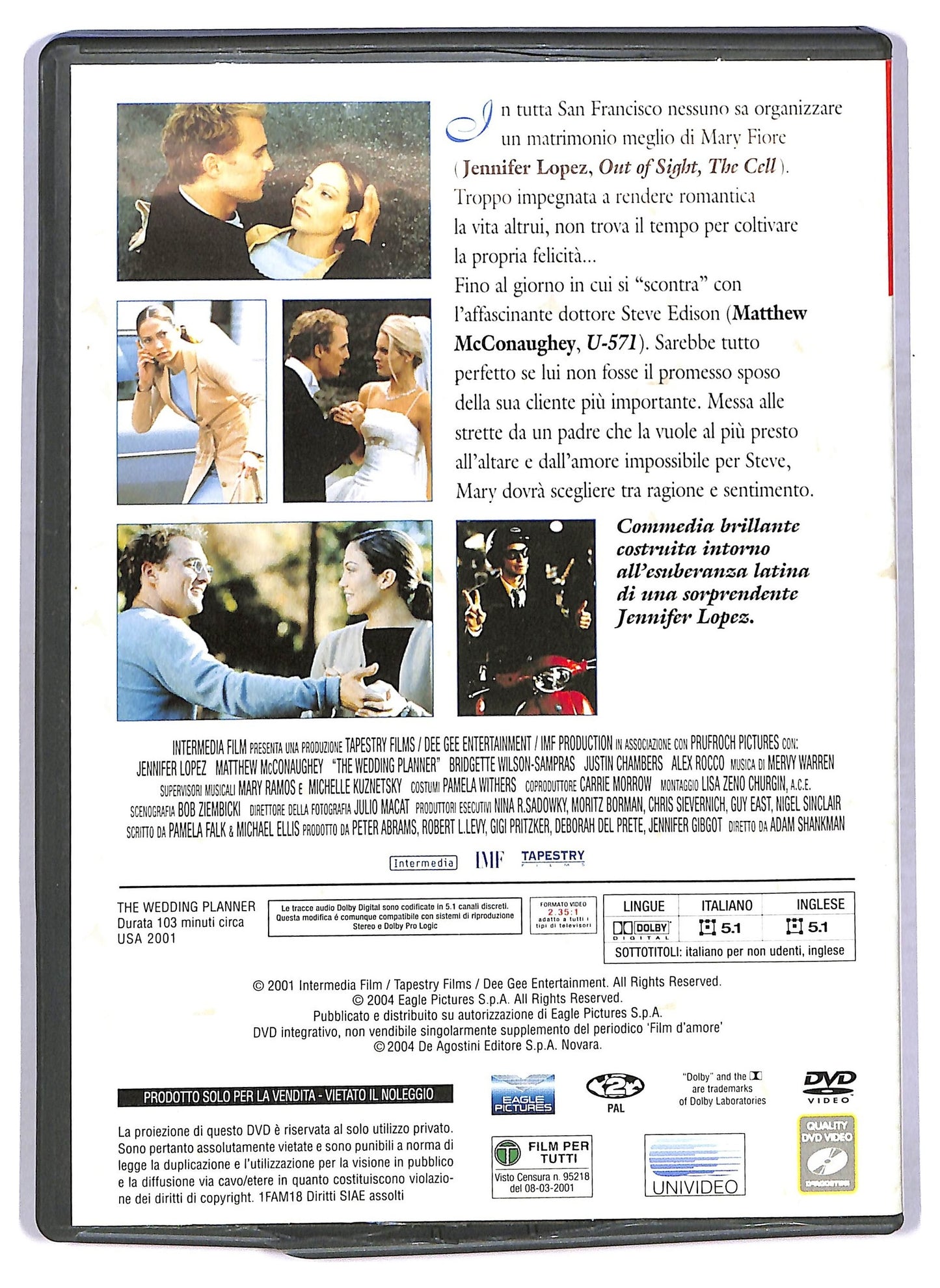 EBOND Film d'amore - The Wedding Planner EDITORIALE DVD D775416