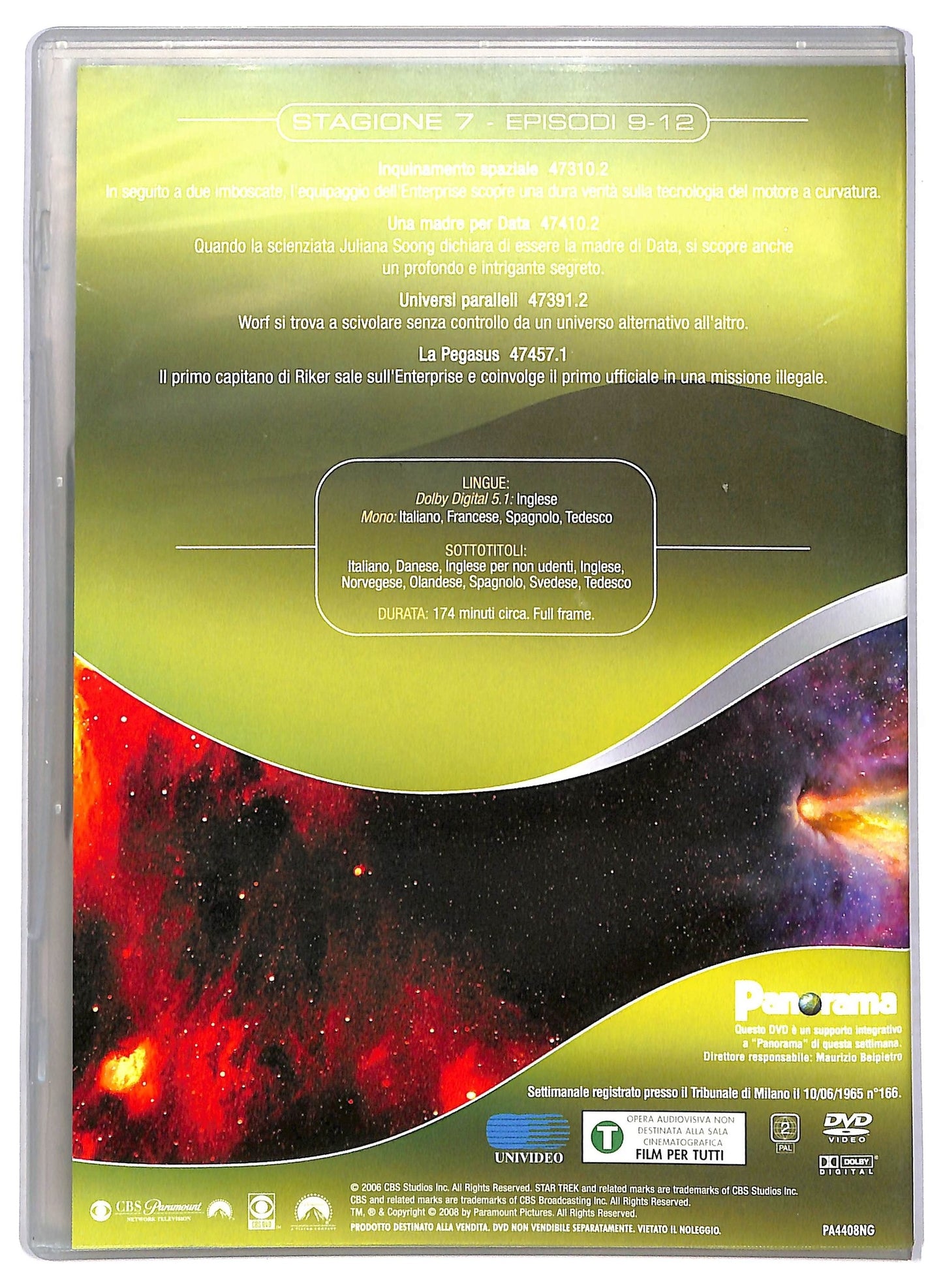 EBOND Star Trek The Next Generation Vol. 3 Stagione 7 Epis. 9-12 EDITORIALE DVD D775709