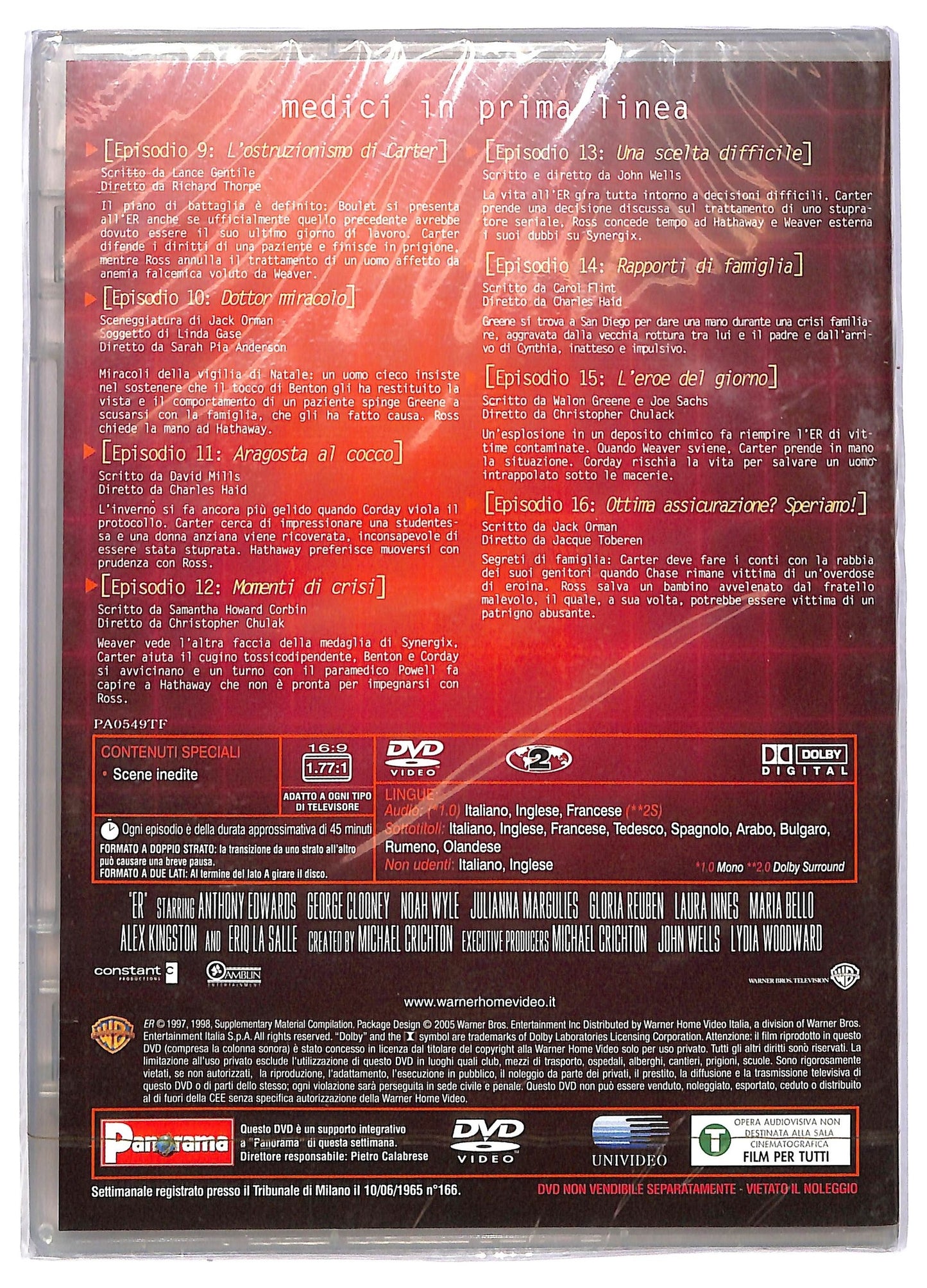 EBOND ER Medici In Prima Linea Anno 4 Episodi 9-16 EDITORIALE DVD D775715