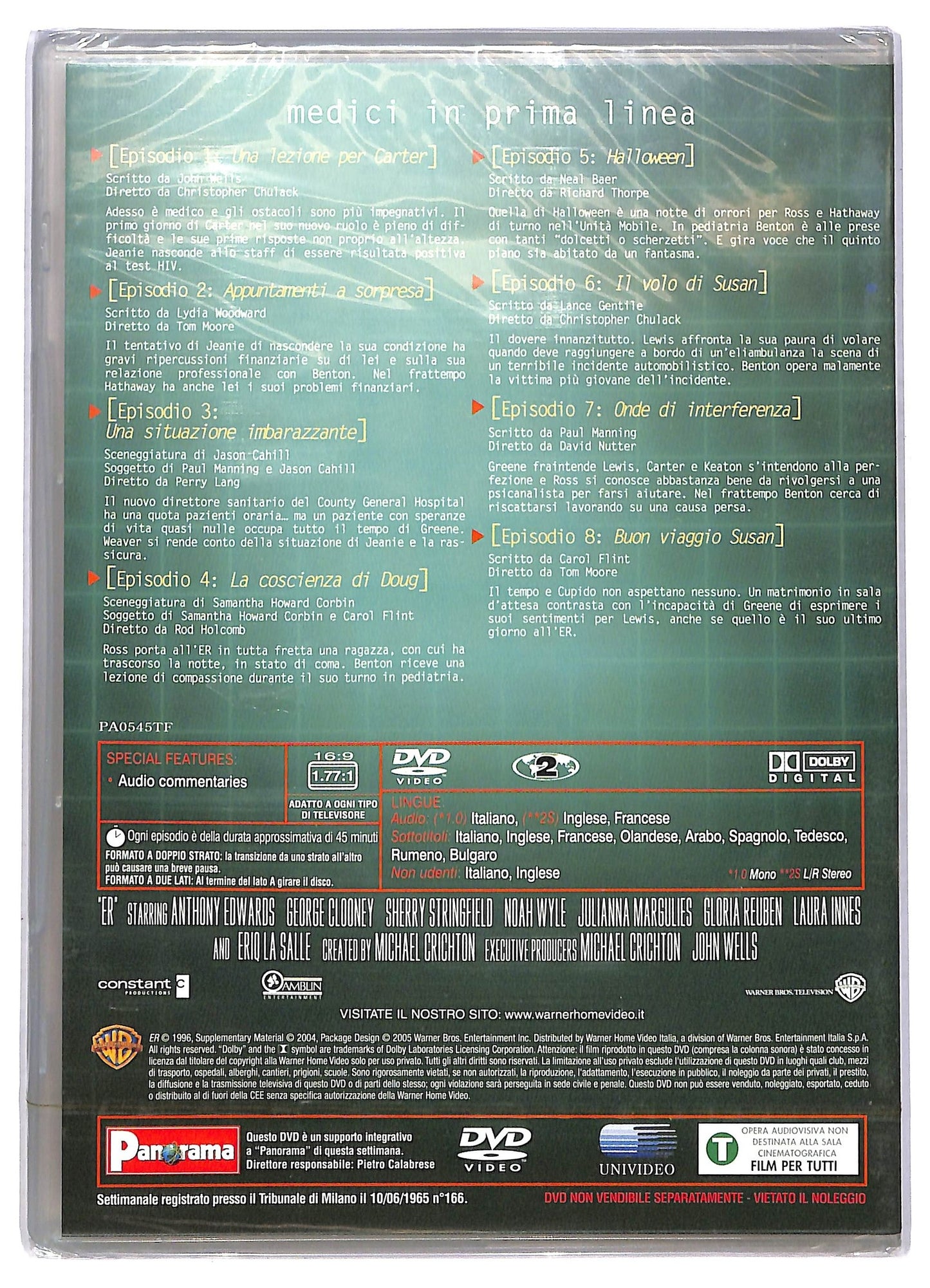 EBOND ER Medici In Prima Linea Epsiodi 1-8 EDITORIALE DVD D775719