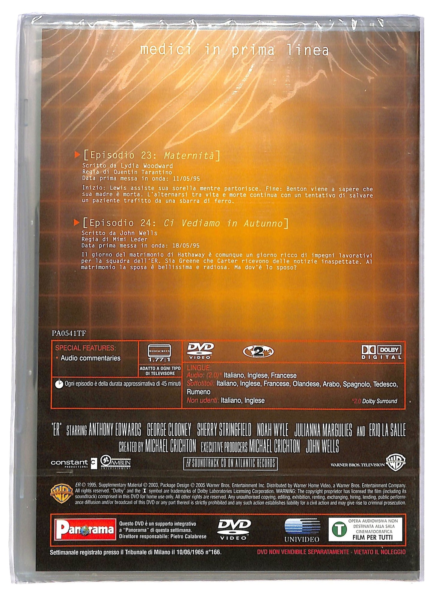 EBOND ER Medici In Prima Linea Anno 1 Episodi 23-24 EDITORIALE DVD D775723
