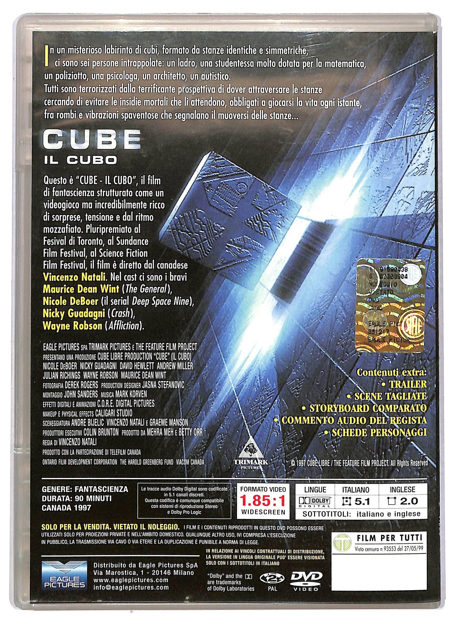 EBOND Cube - Il Cubo  DVD D775733