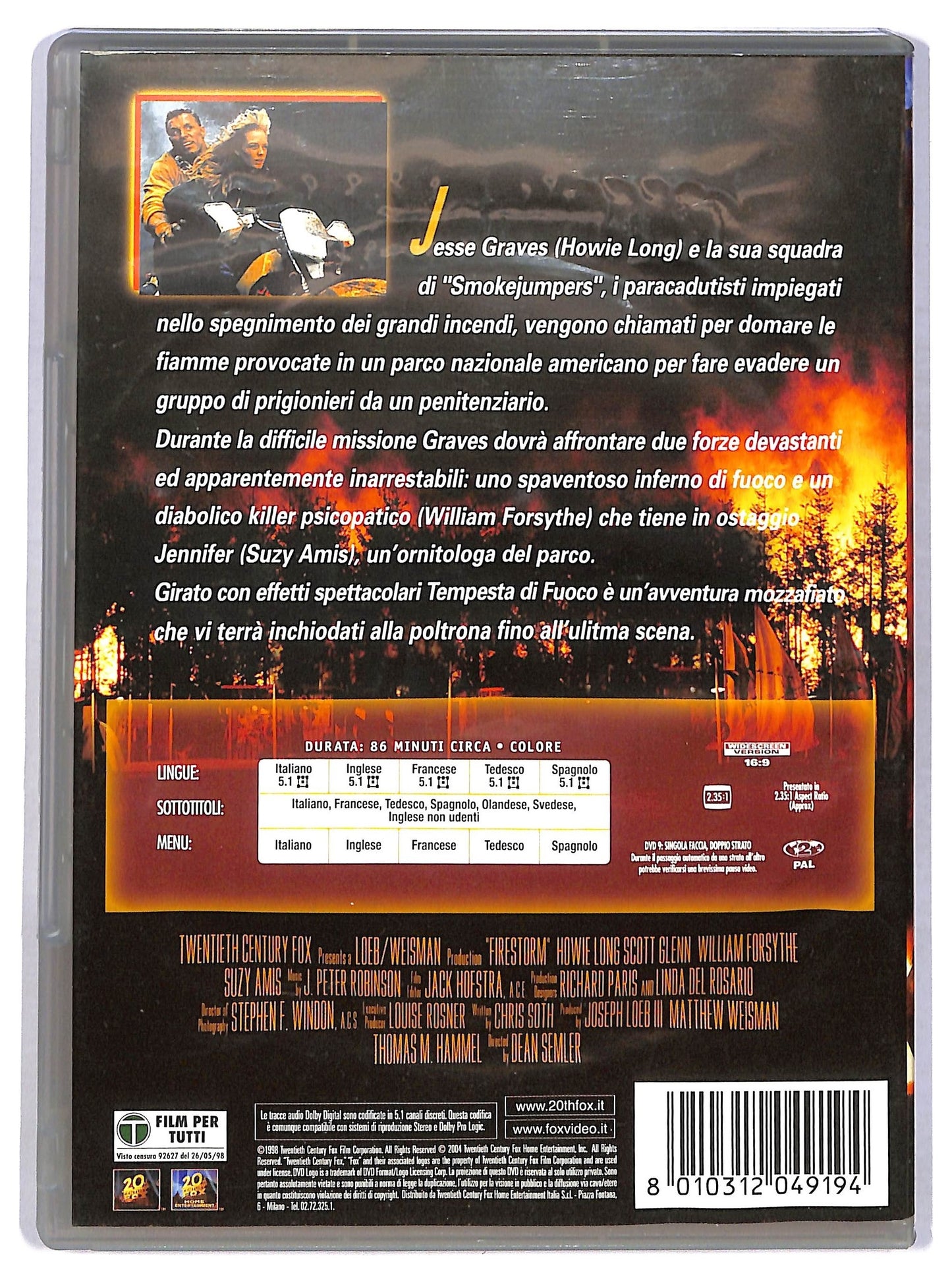 EBOND tempesta di fuoco DVD D775943