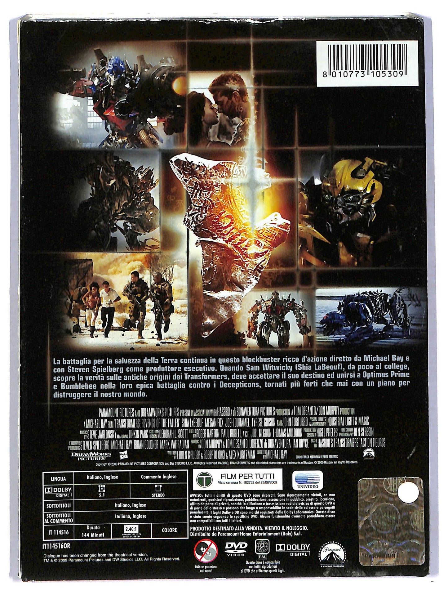 EBOND Transformers - La vendetta del caduto SLIPCASE DVD D776454