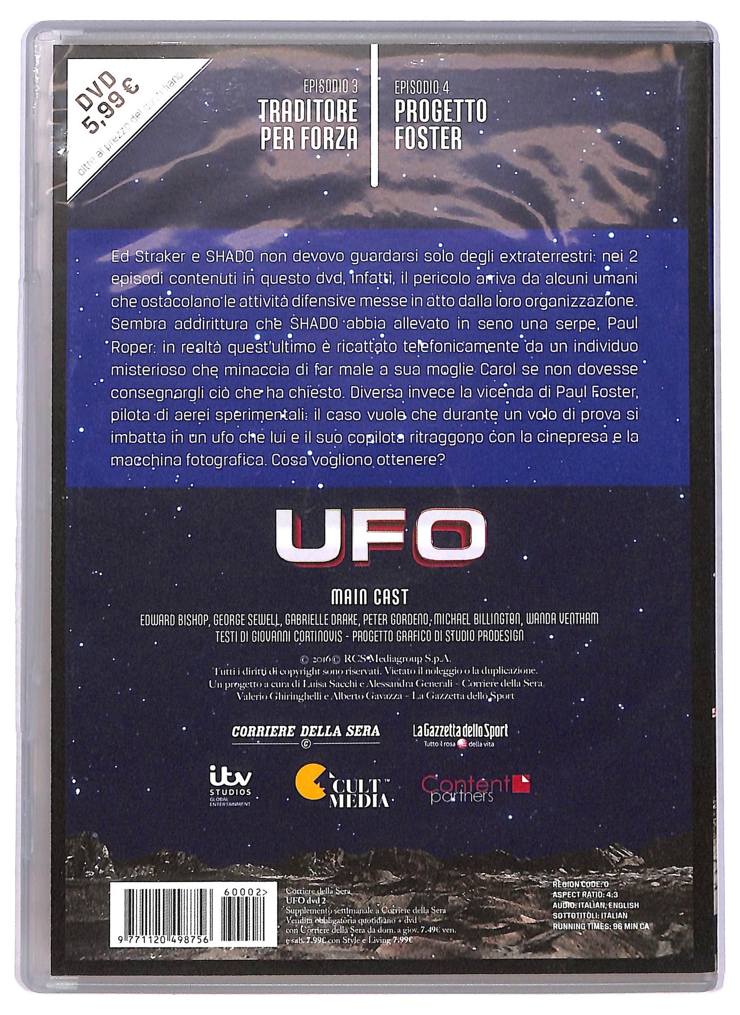 EBOND UFO DVD 2 Episodi 3 - 4 EDITORIALE DVD D776604