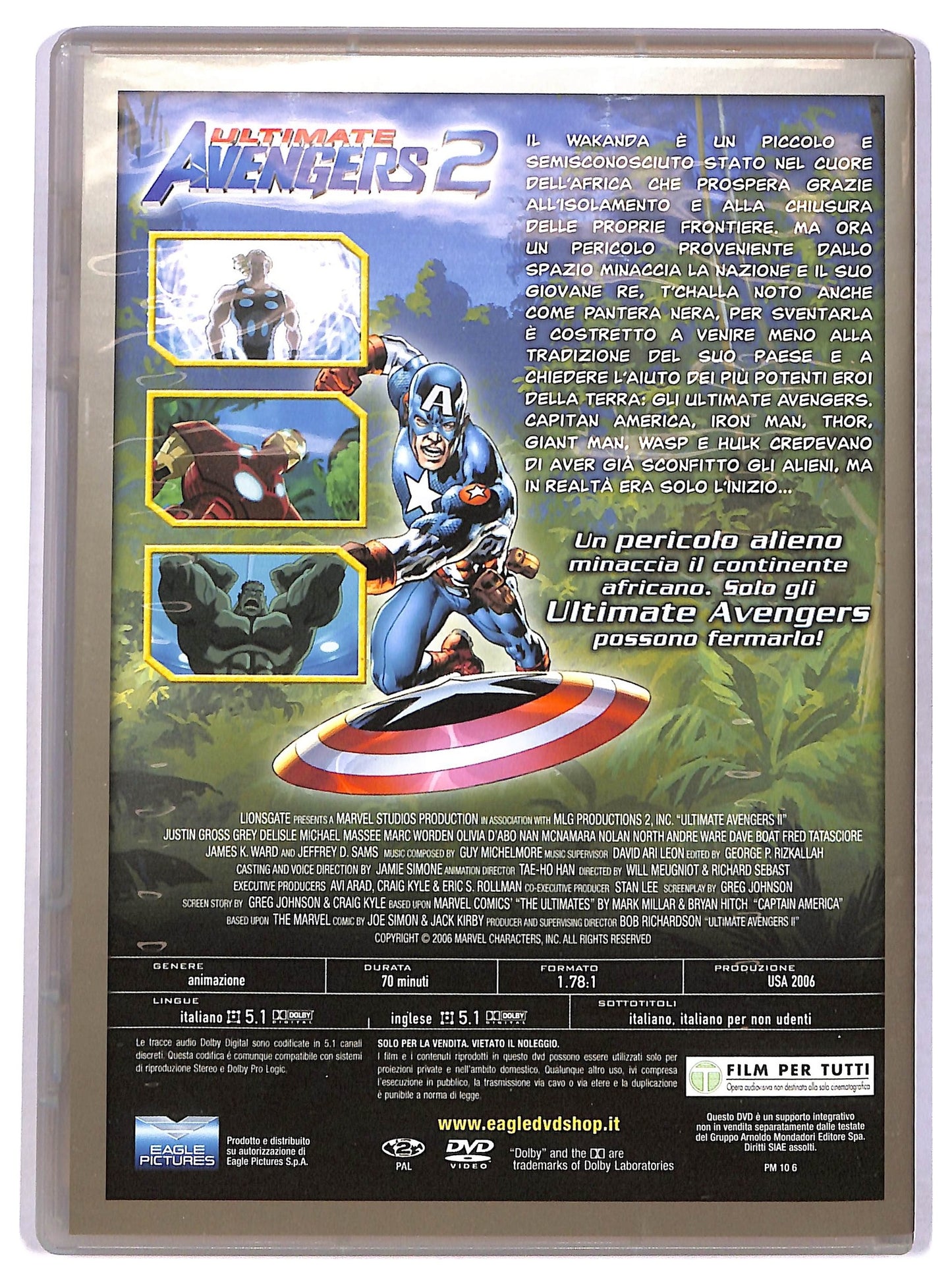 EBOND Ultimate Avengers 2 - L'Ascesa Della Pantera Nera EDITORIALE DVD D776611