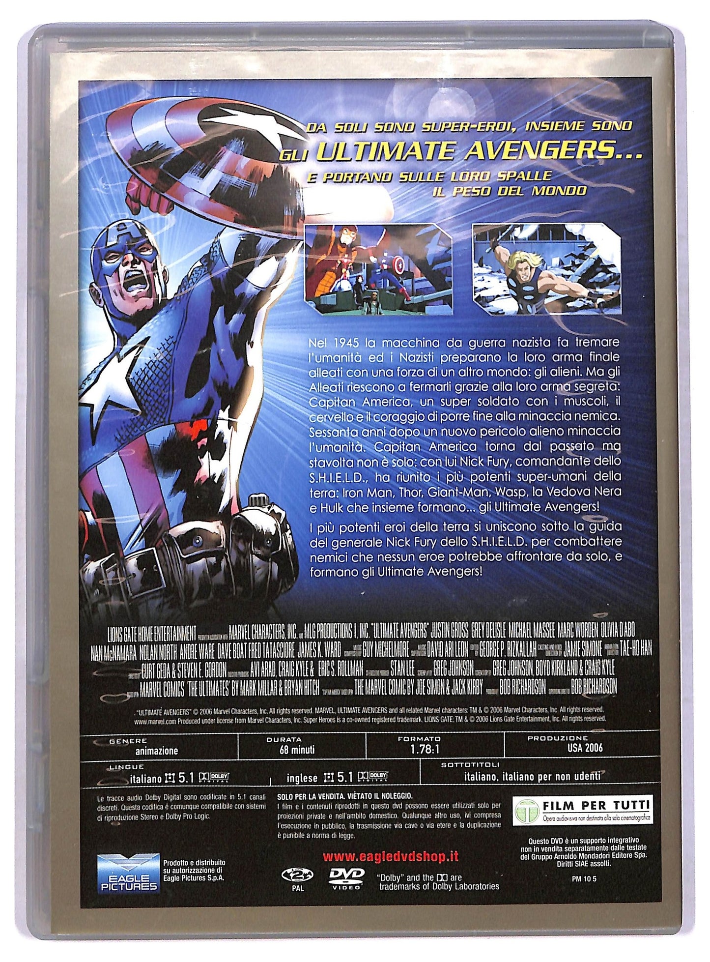 EBOND Ultimate Avengers EDITORIALE DVD D776658
