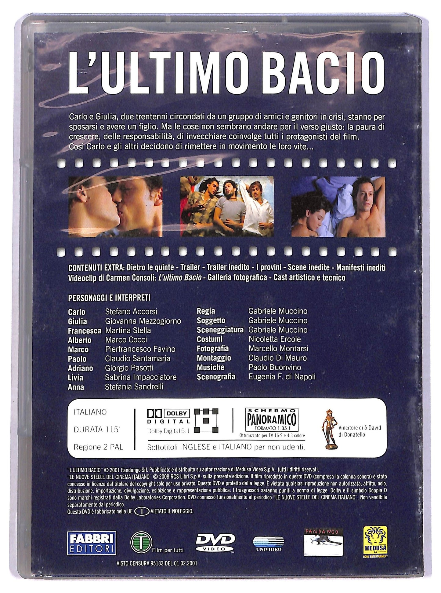 EBOND L'ultimo bacio EDITORIALE DVD D776705
