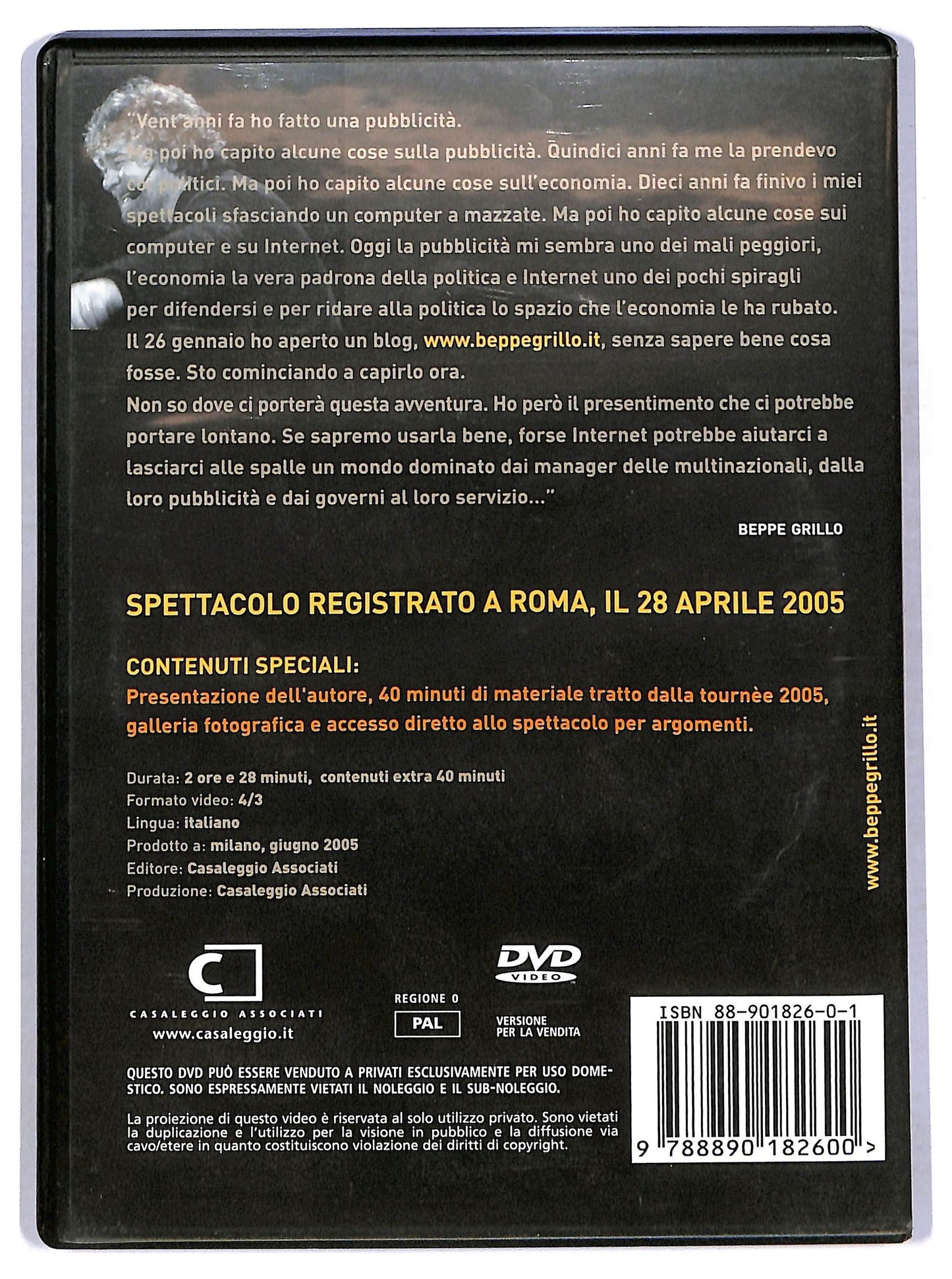 EBOND Beppegrillo.it DVD D776860