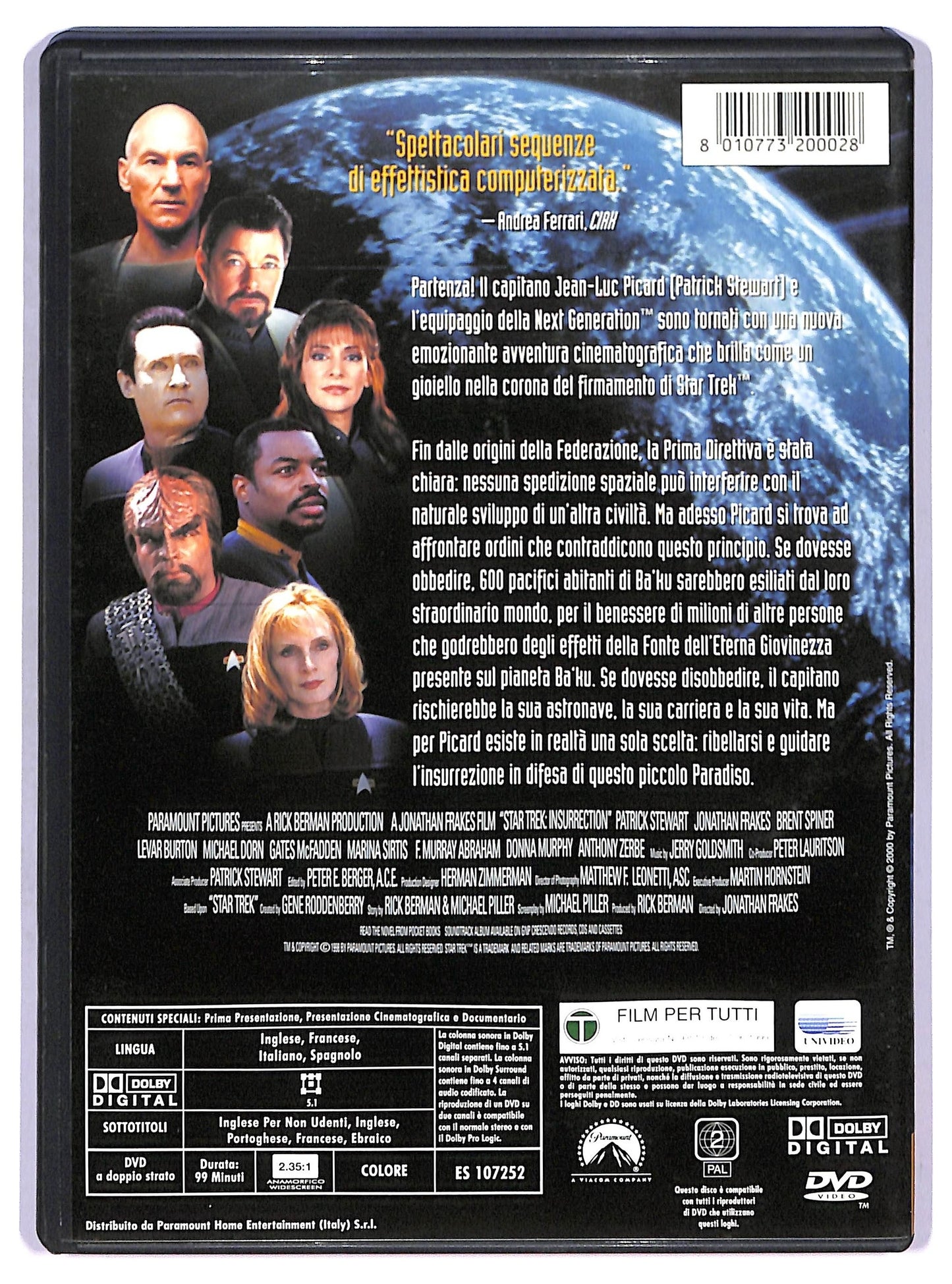 EBOND Star Trek - L'insurrezione DVD D776908
