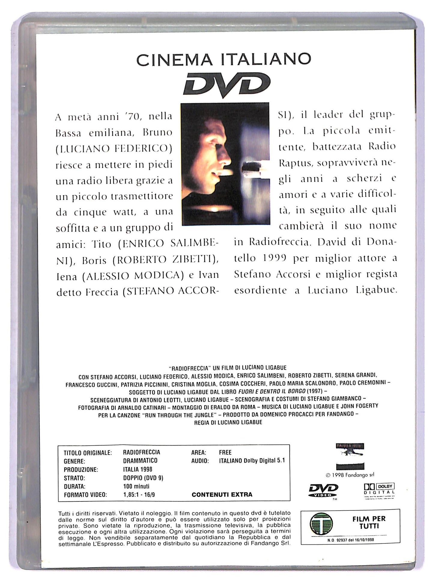 EBOND Radiofreccia EDITORIALE DVD D777033