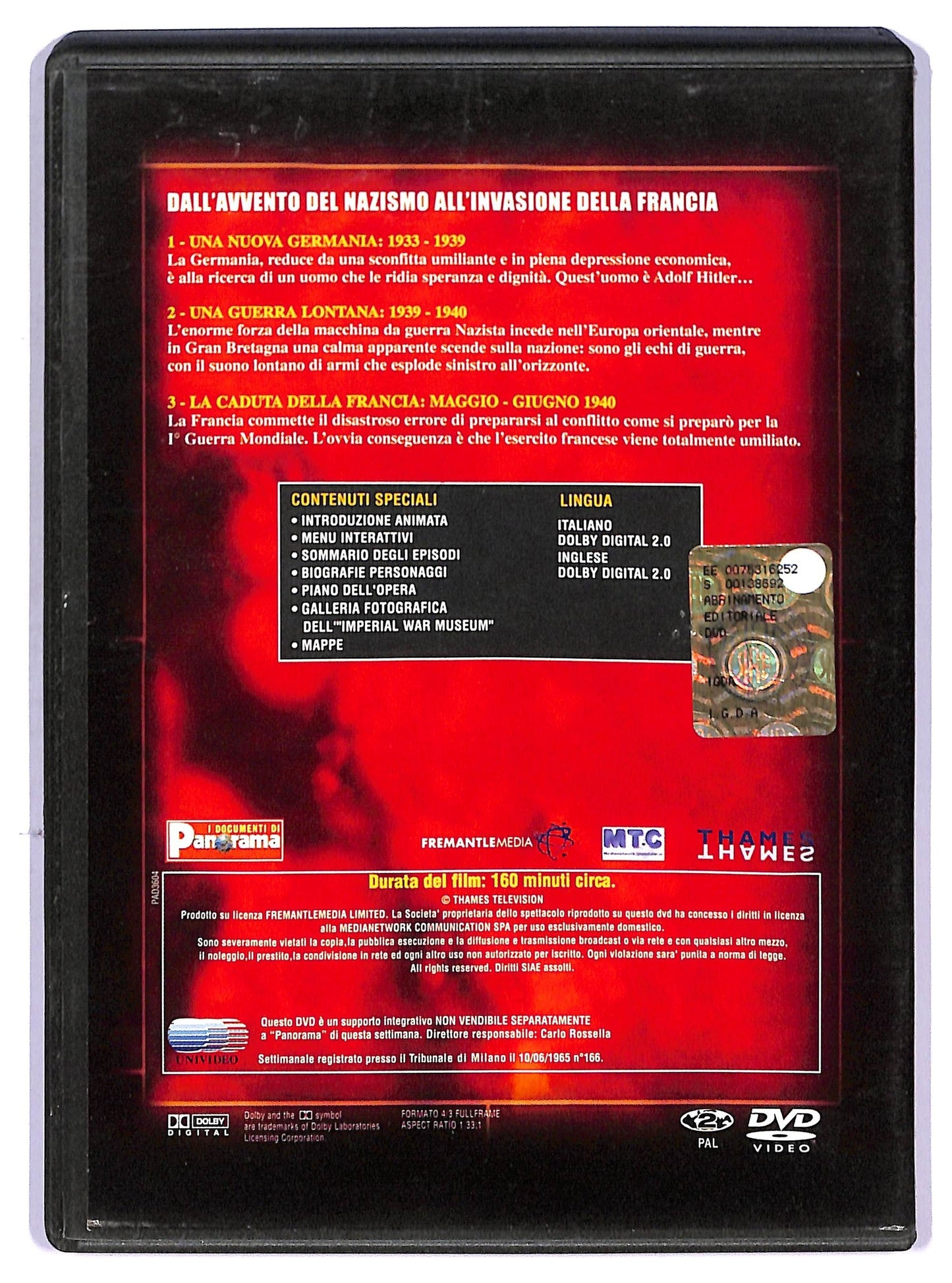 EBOND Seconda Guerra Mondiale Vol.1 EDITORIALE DVD D777128