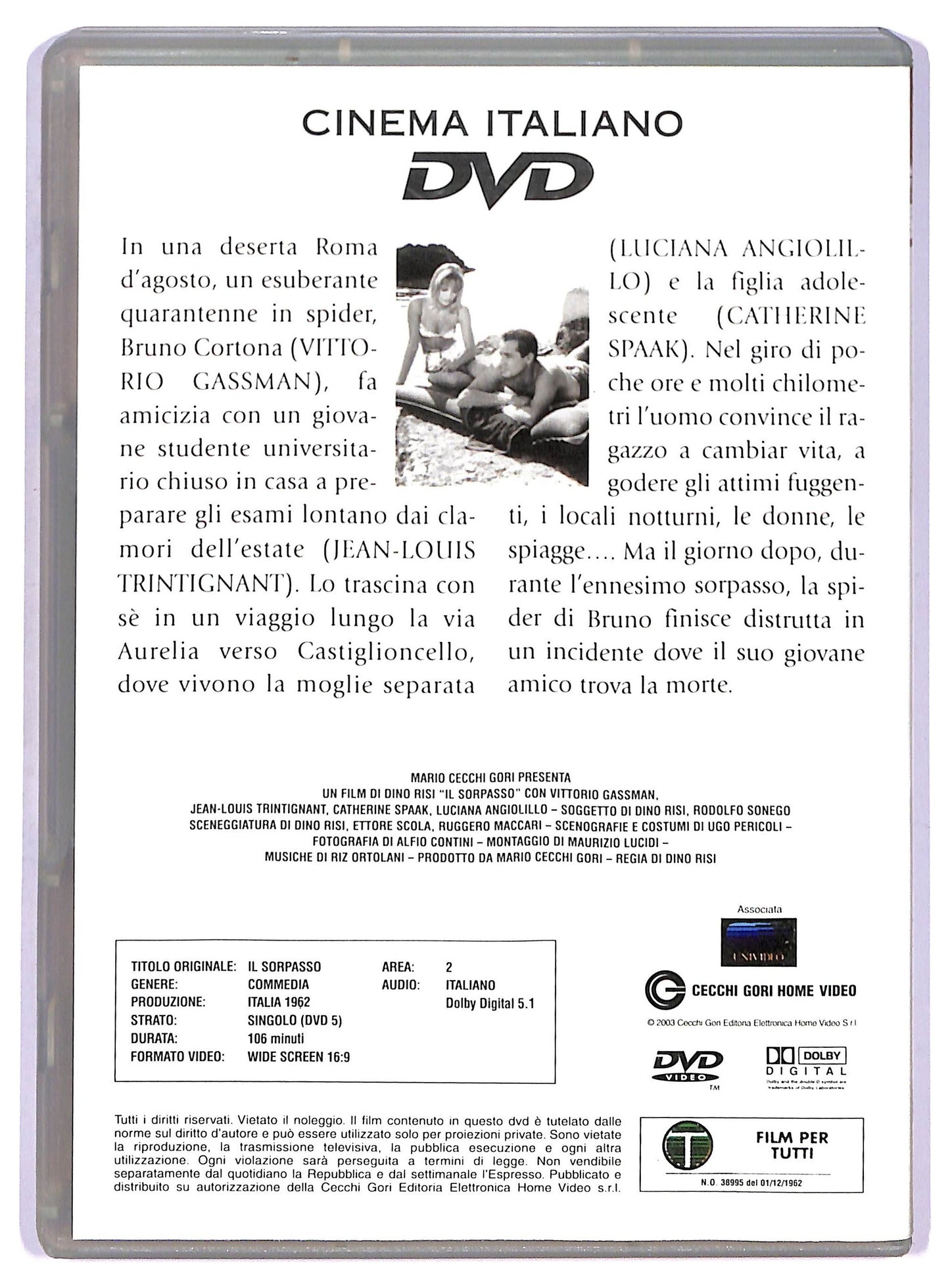 EBOND Il sorpasso EDITORIALE DVD D777132