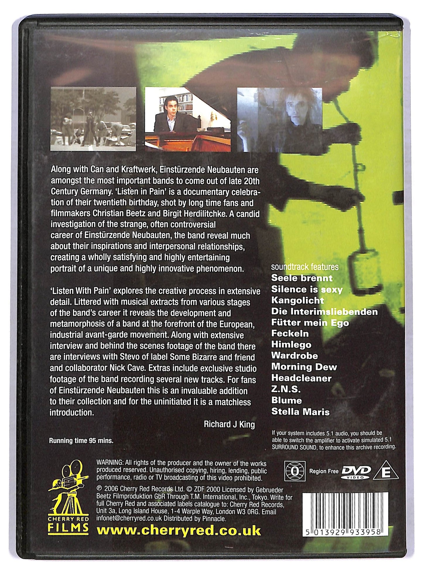 EBOND Listen With Pain:20 Years Of Einsturzende Neubauten DVD D777206