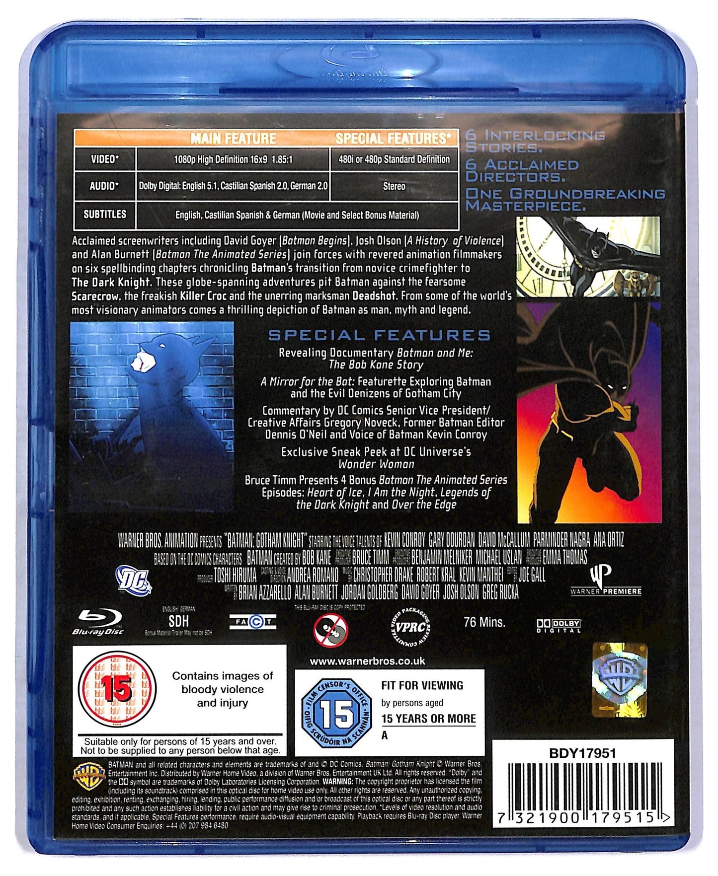 EBOND Batman - Gotham Knight ( UK Version ) BLURAY  BLURAY D777254