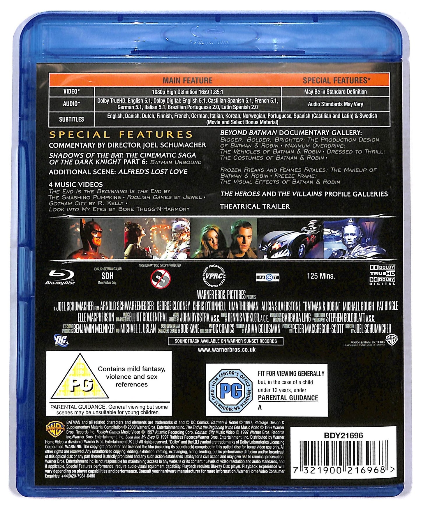 EBOND Batman & Robin BLURAY D777260