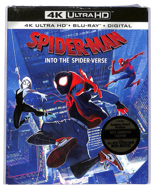 EBOND Spidee-Man Into The Spider-verse ( UK Version ) 4K Ultra HD +Digital + BLURAY  BLURAY D777317