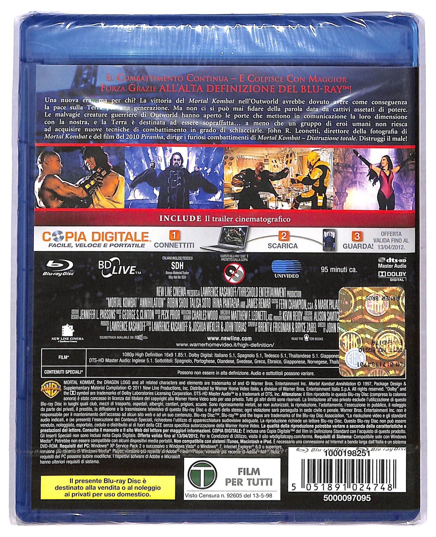 EBOND Mortal kombat - Distruzione totale BLURAY  BLURAY D777332